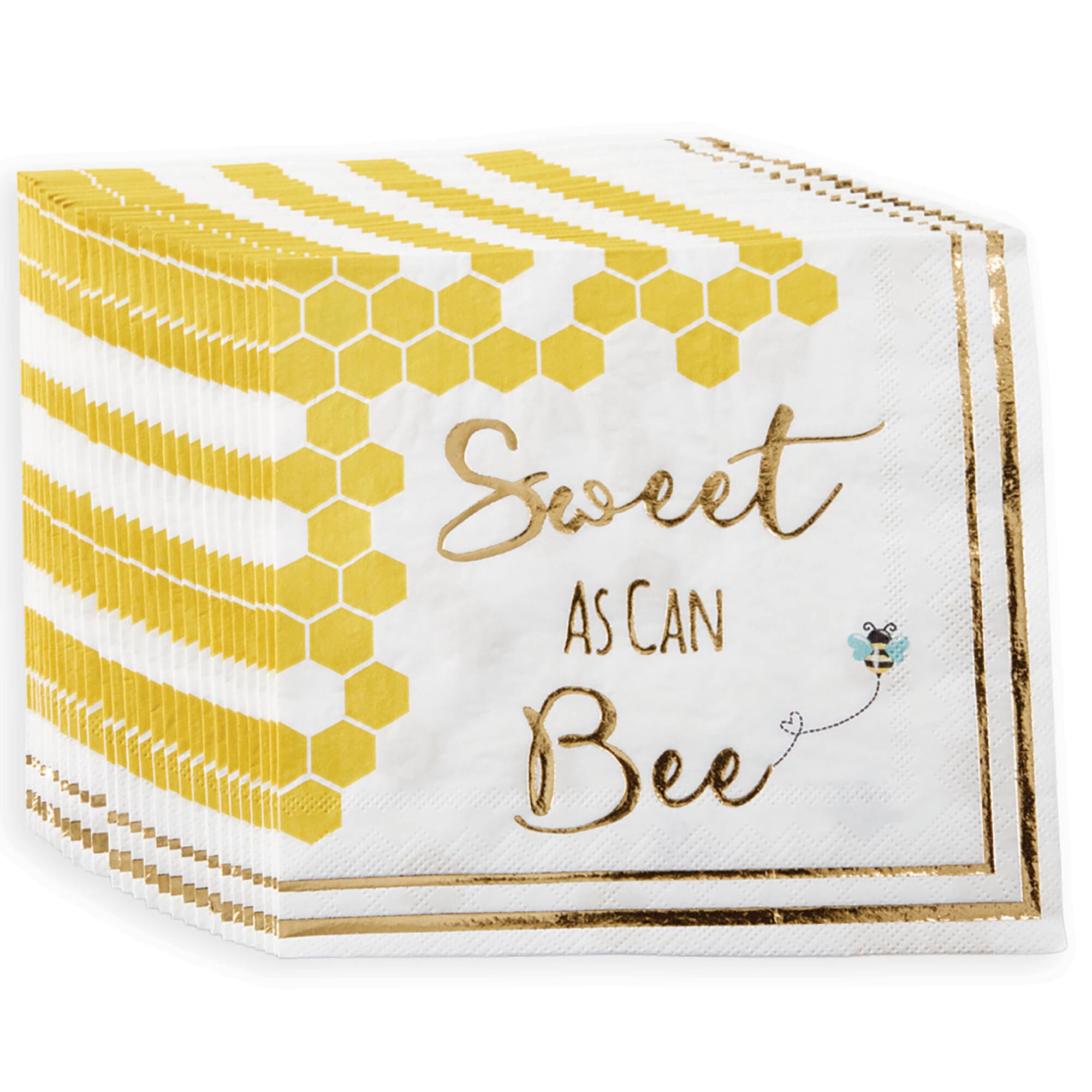 Kate Aspen® Sweet As Can Bee Paper Beverage Napkins, 60ct.